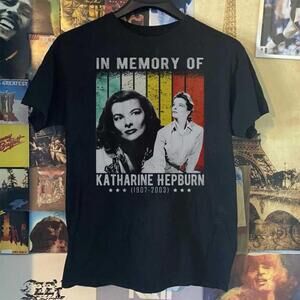 Katharine Hepburn Golden Age Film Legend Tribute T-Shirt